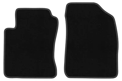 Productafbeelding van Velours voormatten voor Daihatsu Terios II vanaf 2006 (SUV) – 2-delig, zwart, op maat – Wielganizator BASIC