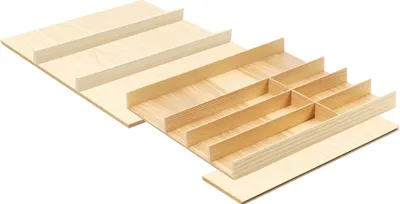 Obrázok produktu pre Vložka na príbory FineLine do zásuvky 80–90 cm, príborník z svetlého dubového dreva