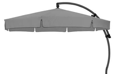 Produktbild von Easy Sun 350 cm grau meliert-anthrazit B055-M06 Sonnenschirm Ampelschirm Sun Garden