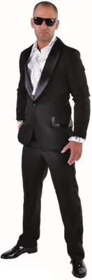 Produktbild von M214292-2-XXL schwarz Herren Smoking Jackett Hose Gr.XXL
