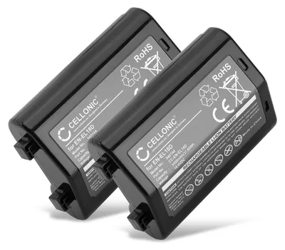 Immagine prodotto di CELLONIC 2x Batteria per Fotocamera Compatibile con Nikon D6, Z 9, EN-EL18d – (3500mAh, 10.8V)