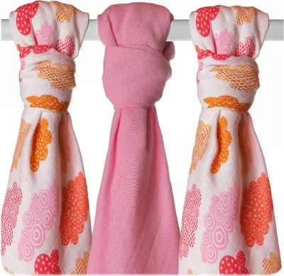 Image de XKKO Bambou Mullwindel 70x70 3er-Set Heaven For Girls