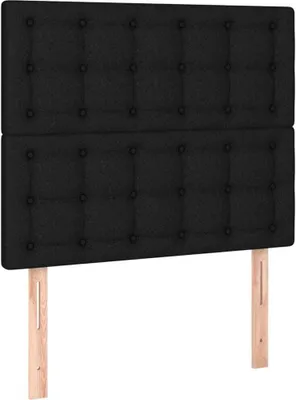 Zdjęcie produktu dla Zagłówek czarny 90x5x118/128 cm tkanina