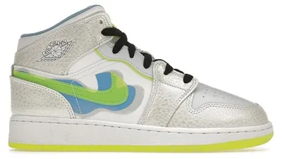 Productafbeelding van Jordan 1 Mid SE Warped Swoosh (voor meisjes) - EU 38.5