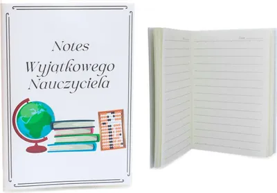 Immagine prodotto di quaderno con la scritta "Quaderno dell'insegnante eccezionale" | N-01