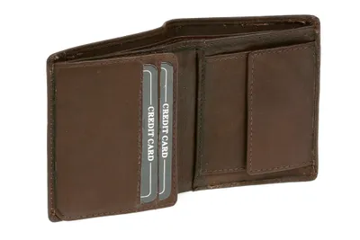 Produktbild von LEAS Classic-Collection - Mini-Kombibörse in Volllederaustattung Hochformat Echt-Leder, braun