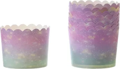 Produktbild von Pappbecher Einhorn rosa 60xh55 mm/50 Stück