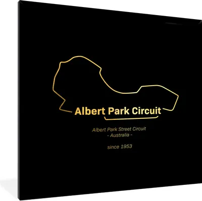 Produktbild von MuchoWow® Gerahmtes Poster Australien - Formel 1 - Rennstrecke 40x40 cm - Poster mit Schwarzem Bilderrahmen Wandposter Rahmen Foto Bilder - Mit Rahmen - Wanddekoration Schlafzimmer