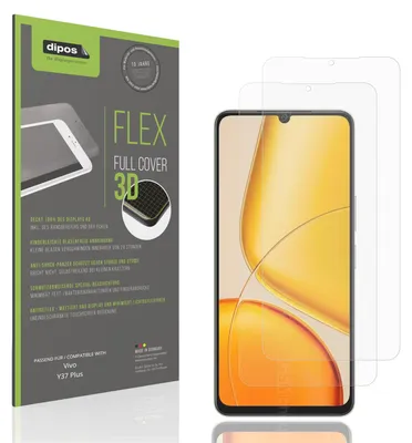 Produktbild von 2x Full Cover Schutzfolie matt für Vivo Y37 Plus Panzerfolie Anti-Shock