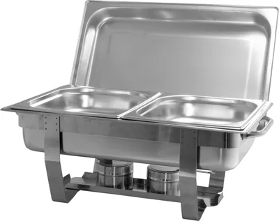 Produktbild von Chafing Dish Speisenwärmer Warmhaltebehälter Edelstahl 1/2 extra tief 100mm