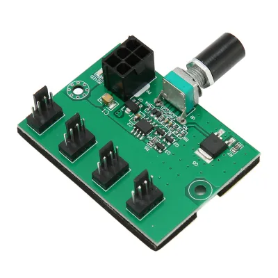 Produktbild von Gehäuse-Lüftersteuerung,PC-Gehäuselüfter-Hub,PWM-Lüfteradapter,PC-Gehäuselüfter-Hub,PC-Lüfterdrehzahlsteuerung-Hub,PWM-PC-Gehäuselüfter-Hub