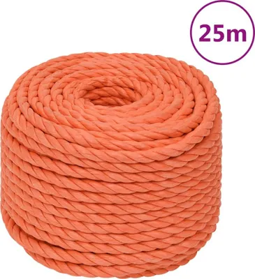 Image de Corde de travail Orange 14 mm 25 m Polypropylène