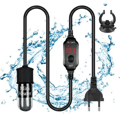 Zdjęcie produktu dla Grzałka akwariowa - 10 W - Mini grzałka do akwarium 2 l - 18-34 °C