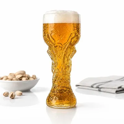 Produktbild von Weltmeisterschaft Siegerpokal Bierkrug, 850 ml, Fußball-Event Bierglas, Sieger-Trophäen-Design, Geschenk für Fußballfans Party-Bar-Fanartikel