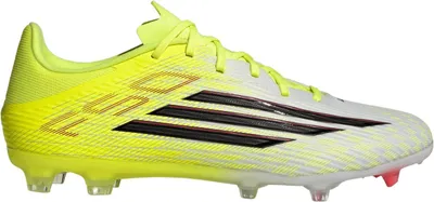 Productafbeelding van adidas F50 LEAGUE FG/MG herenvoetbalschoen, kleur: geel/zwart/rood, model: Team Solar Yellow 2/Core Black/Lucid Red, maat 47