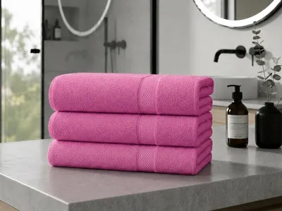 Obrázek produktu pro Osuška CLARYSSE ELEGANCE 70x140 růžová, 100% bavlna, Obrázek vytvořený pomocí AI