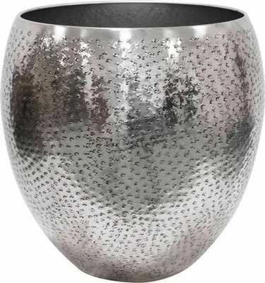 Produktbild von Ter Steege Blumentopf Selena Metall Silber D 31 cm H 30 cm