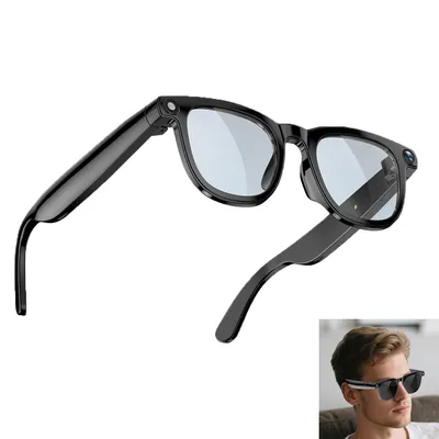 Produktbild von Intelligente ai brille, 1200w pixel, 2k video, hd foto, ai sprachassistent, bluetooth & wifi, leichte tragbarkeit