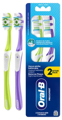 Obrázok produktu pre Zubné kefky Oral-B Pro-Expert Medium, 2 ks.