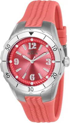 Produktbild von Invicta Angel 24122 Damenuhr - Quarzwerk - Edelstahl mit rosa Zifferblatt - 38 mm