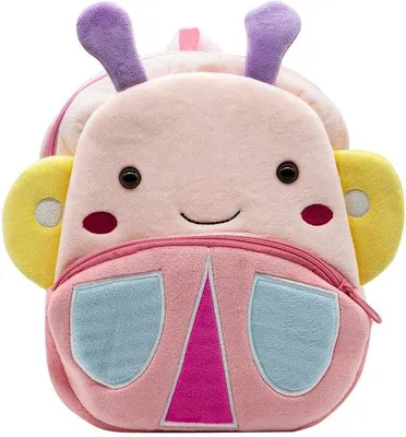 Produktbild von Unyqoos Plüsch-Rucksack für Kinder mit Tierdesign, weich, verstellbare Träger, ideal für Schule und Ausflüge