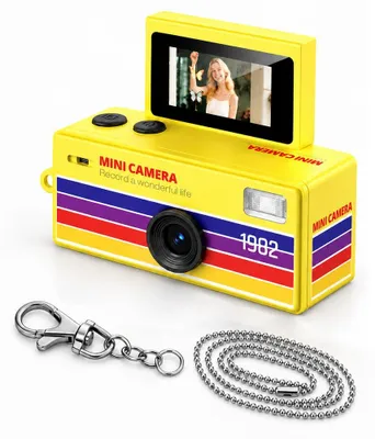 Produktbild von Mini Schlüsselanhänger Kamera,1080P HD Mini Digitalkamera mit 0.96" LCD
