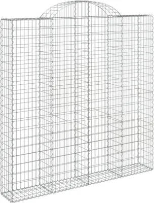Obrázek produktu pro vidaXL Gabion s vysokým obloukem 200x30x200/220 cm Pozinkované železo