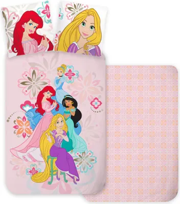 Produktbild von Disney Prinzessin Bloom Bettwäschebezug 140×200cm, 70×90 cm