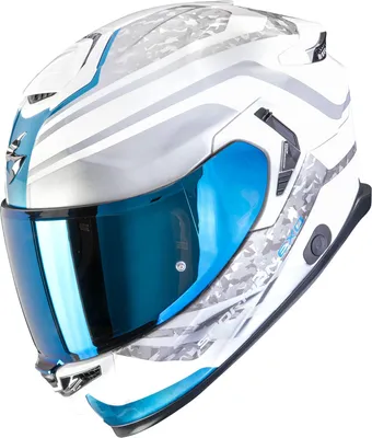 Zdjęcie produktu dla Kask Scorpion EXO-GT SP Air, biało-niebieski, rozmiar S (55/56)