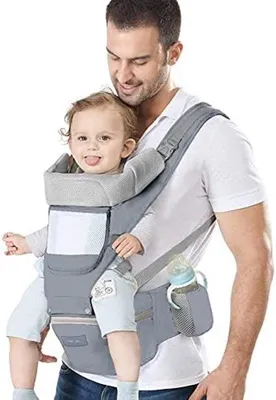 Produktbild von Famanu Ergonomische Tragehilfe mit Hüftsitz - Leicht und Atmungsaktiv