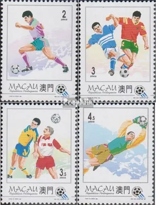 Produktbild von Briefmarken Macau 1994 Mi 759-762 (kompl.Ausg.) postfrisch Fußball WM