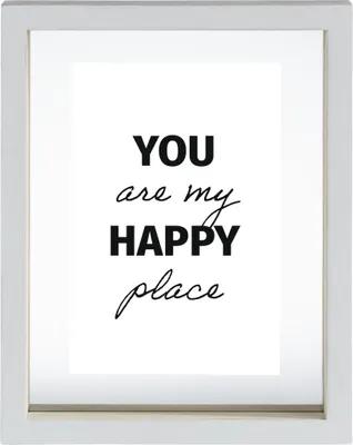 Immagine prodotto di Cornice per ritratti Hama Happy 10x15 cm in MDF bianco, formato verticale e orizzontale