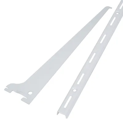 Produktbild von Regalsystem Weiß 1-reihig 15 cm Schiene ohne Träger