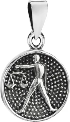 Produktbild von 14,7mm Kettenanhänger Waage 925 Silber Horoskop Sternzeichen Zodiak Anhänger