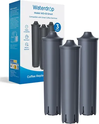 Produktbild von Waterdrop Ersatzwasserfilter,Kompatibel mit Smart,Smart+,24233 Filterpatrone, Kompatibel mit E8,E6 Kaffeevollautomat,Verhindert Kalkablagerungen (3)