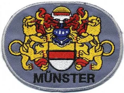 Produktbild von AUFNÄHER - Wappen - MÜNSTER - 01729 - Gr. ca. 9,5 x 7 cm - Patches Stick Applikation