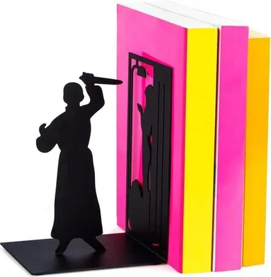 Produktbild von Famanu Bücherstützen-Set – für Bücherregal – Halter für Regalböden
