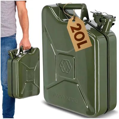 Produktbild von AVANTE Metall-Kraftstoffkanister 20 L für Benzin, Diesel und Öl