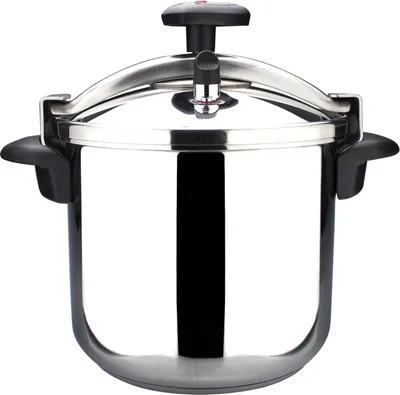 Produktbild von Schnellkochtopf Magefesa-Star, Edelstahl 18/10, 12 Liter, silber/schwarz