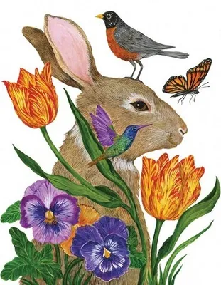Produktbild von 20 Servietten Bunny Buddies - Hase mit Freunde aus der Natur 33x33cm