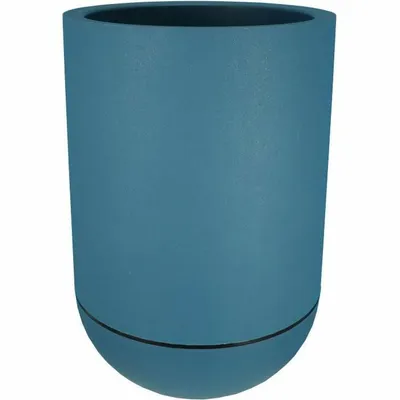 Image de Bac Pot de fleurs Double Parois effet Granit - Tulipe D 50cm 54,5L - Bleu - Fabrication Française