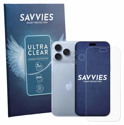 Produktbild von 18x Für Apple iPhone 18 Pro Max (Display+Kamera) Schutzfolie Savvies Displayschutz Display Schutz Folie Klar Transparent