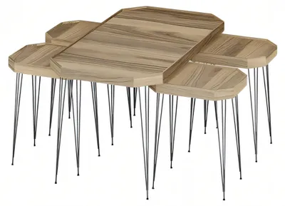 Obrázok produktu pre Moderný drevený bočný stolík v béžovej farbe