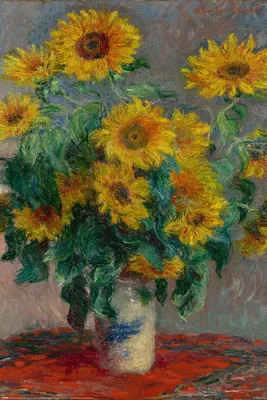 Productafbeelding van Monet - Zonnebloemenboeket - Poster - Formaat 61x91,5 cm