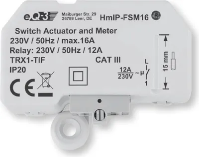 Immagine prodotto di Homematic IP 150239A0 Interruttore di misura , 230 V, bianco
