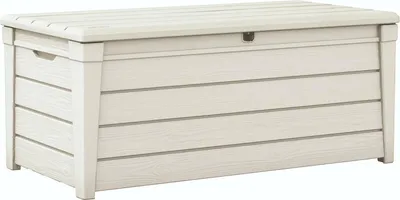 Immagine prodotto di Dmora Cassapanca Outdoor Wawa 69.7x145x60.3h cm Bianco, Impermeabile Chiusura Lucchetto