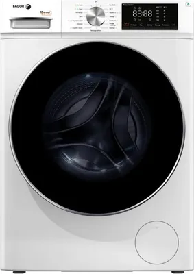 Fagor FLSF10614IDW/1, Frontlader, Freistehend, Weiß, Links, Drehregler, LED
