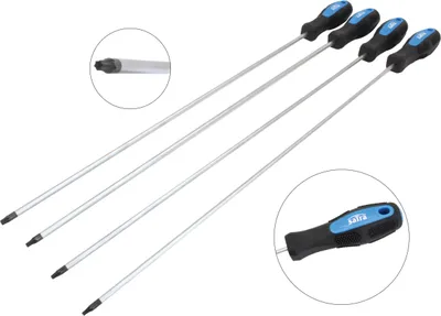 Obrázek produktu pro SATRA | Sada šroubováků Torx, 4 ks, délka čepele 450 mm, T15-T30