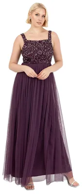 Produktbild von Maya Deluxe Damen Maya Deluxe Ladies Womens Maxi Dress Wide Straps Sleevless Squ