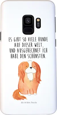 Produktbild von Mr. & Mrs. Panda Samsung Galaxy S9 Handyhülle Hund Cavalier King Charles Spaniel - Weiß - Geschenk, Cover, Sprüche, Smartphone Hülle, Bester, Spruch, Cockerspaniel